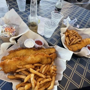 Harbor Fish Café signature dishes Fish and Chips
Calamari Strips
Harbor Fish Taco